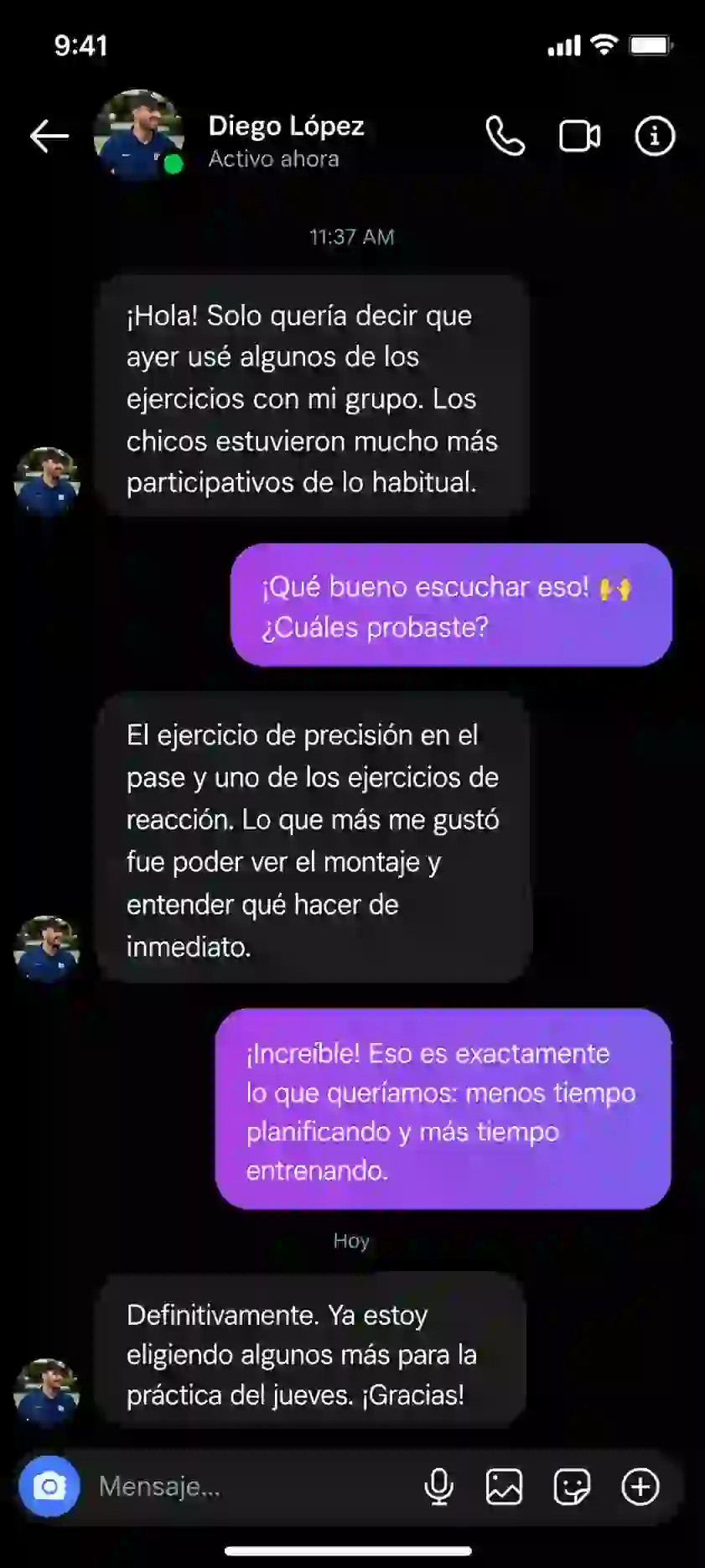 Opinión verificada de cliente 5 sobre la biblioteca de ejercicios de voleibol juvenil